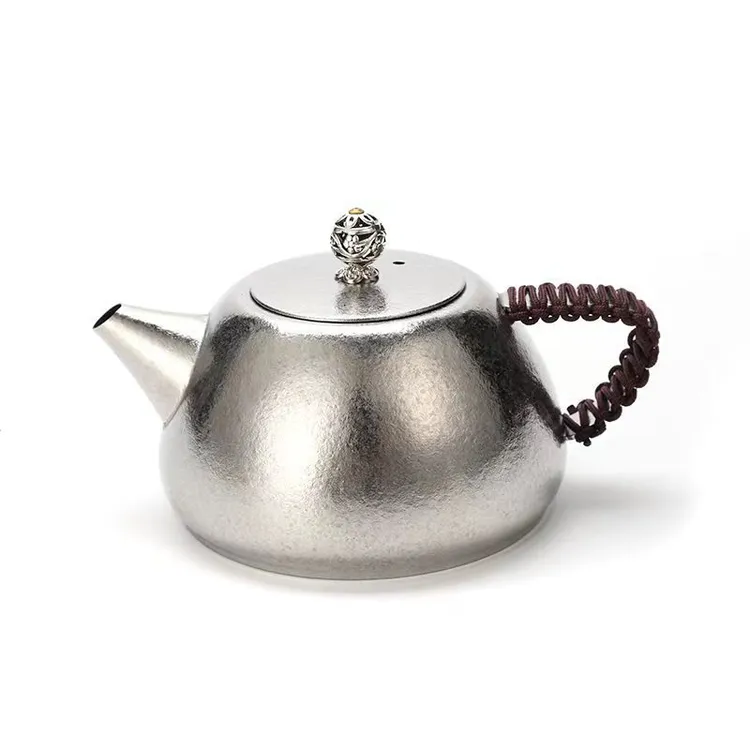 400ml纯钛泡茶壶新款小石瓢冲泡壶茶水分离功夫茶具户外旅行钛壶