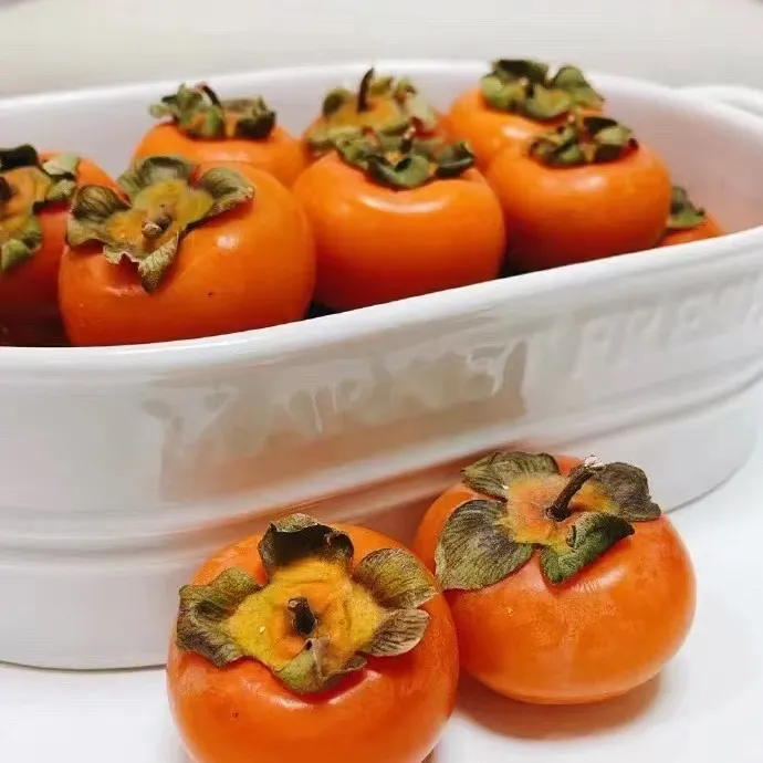 陕西火晶柿子纯甜蜜柿不涩口不麻嘴