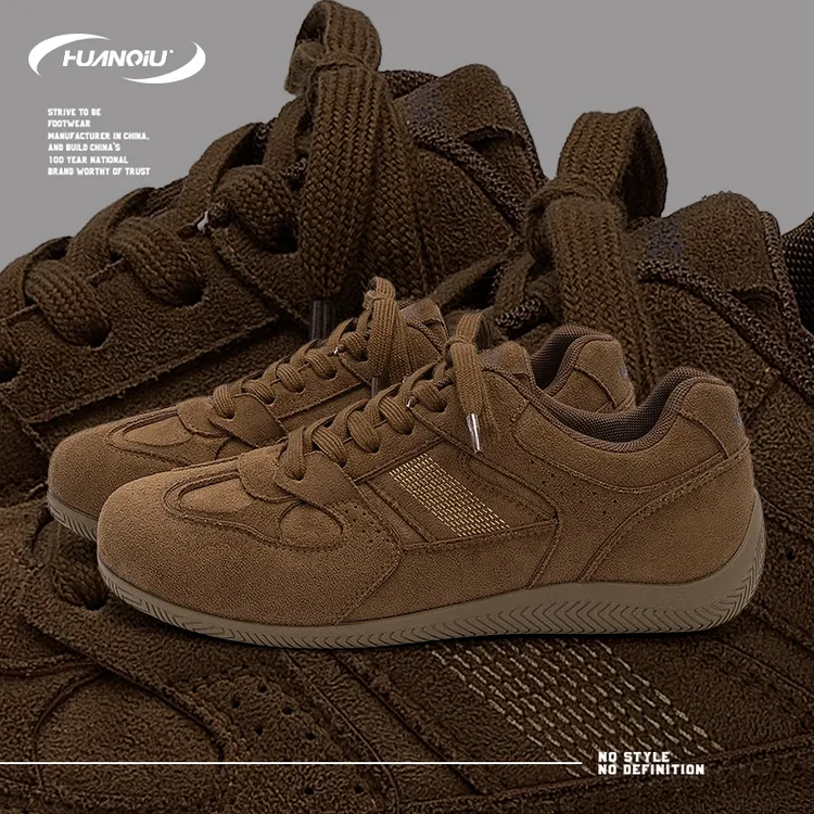 HUANQIU/环球复古百搭简约板鞋男鞋2025秋季新款内增高时尚休闲鞋