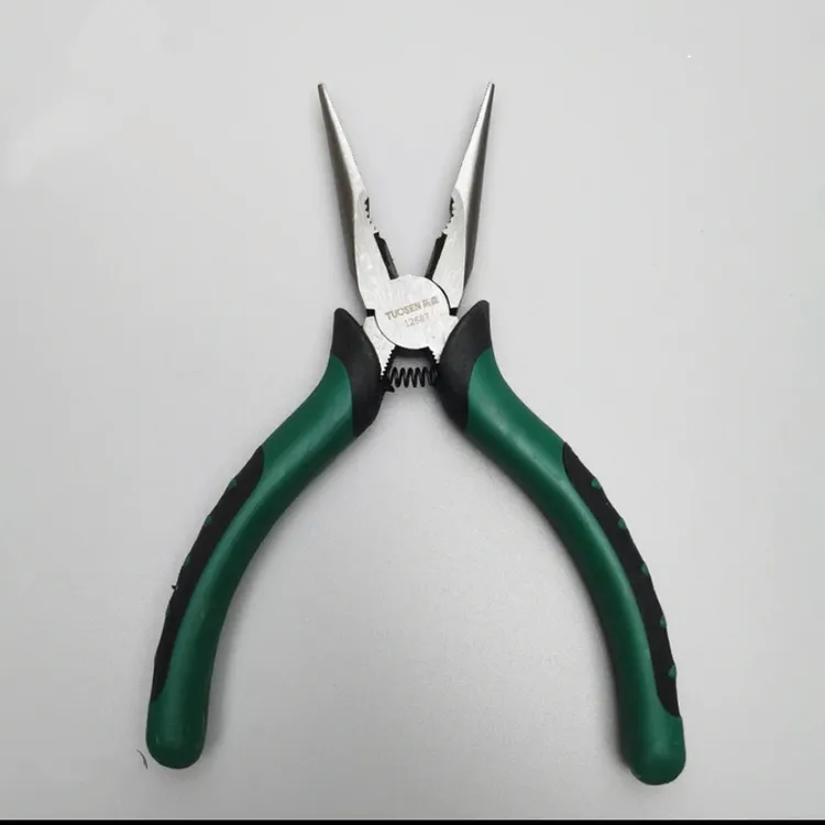 拓森6寸带弹簧尖嘴多功能手工钳子