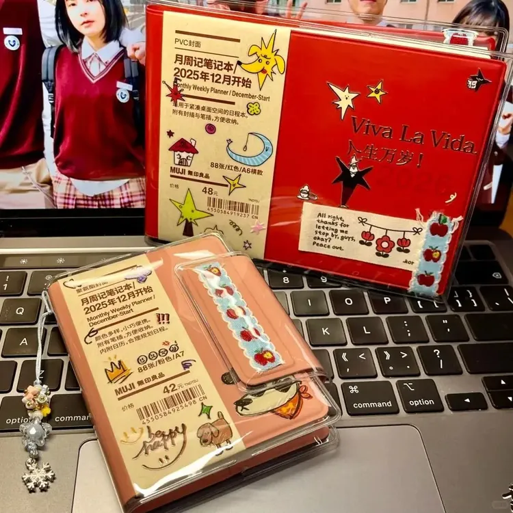 2026简约A7mini口袋日程本高颜值便携随身日程打卡计划本手帐本子