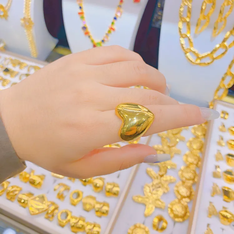 钛钢戒指 太钢时尚戒指百搭款防过敏戒指3701