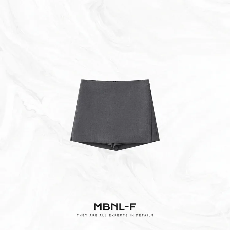 MBNL-F “梵西莫奈裙” 高支精纺TR棉混纺修身短裙 秦磊TH-QZ9148
