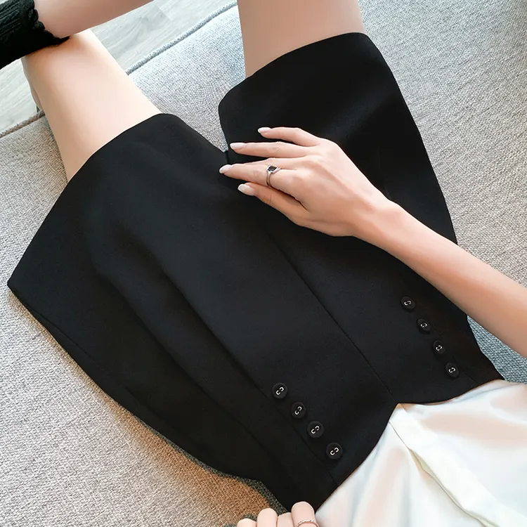 韩版西装短裤女夏季2025新款高腰显瘦宽松休闲阔腿裤小个子五分裤