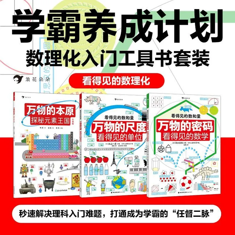 看得见的数理化平装3册数理化入门工具书A商品图