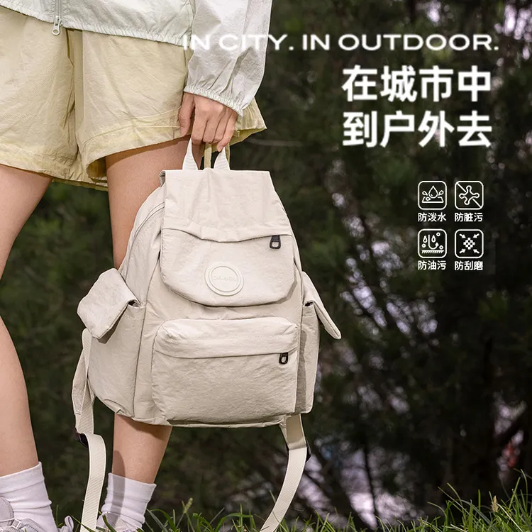 韩式ol森系轻量化背包三防双肩包ins风户外通勤学院风