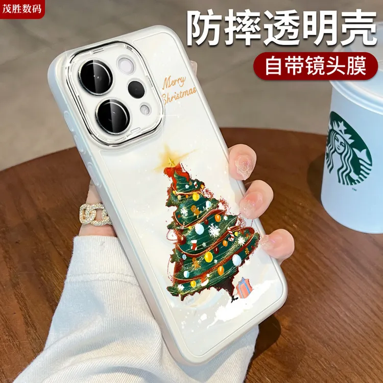 圣诞树适用vivos50手机壳新款s50promini保护套vivo透明s30网红潮