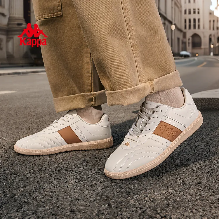 Kappa卡帕男鞋秋季时尚潮流德训鞋情侣低帮软底休闲鞋K0FW5CC24CJ