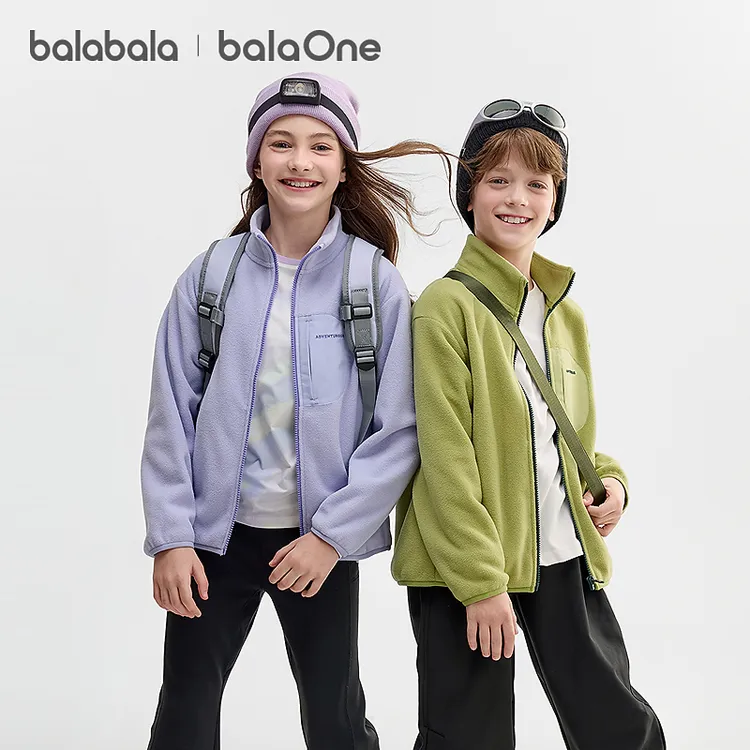 【balaOne】巴拉巴拉童装儿童外套男女童2026新款春亲子装防静电