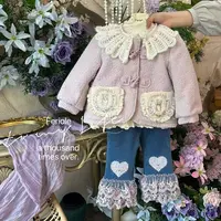 FLL·25冬~花边毛呢外套53716童装汉服）