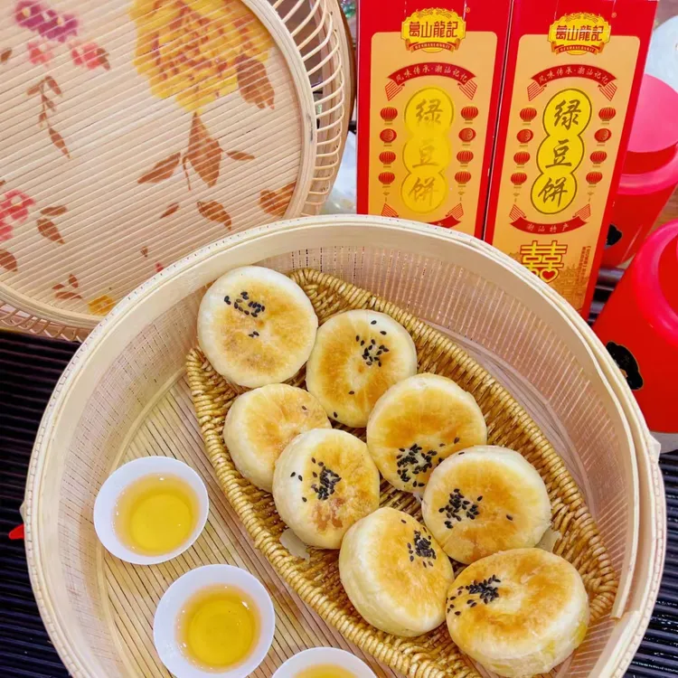 【葛山龙记】非遗潮汕惠来绿豆饼茶点酥皮早餐下午茶旅游手信