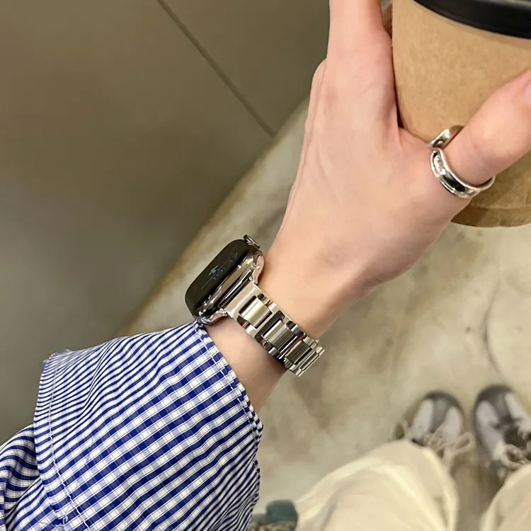 适用小米手环9pro表带高级感红米手表watch4/5fit4/3金属小众女款