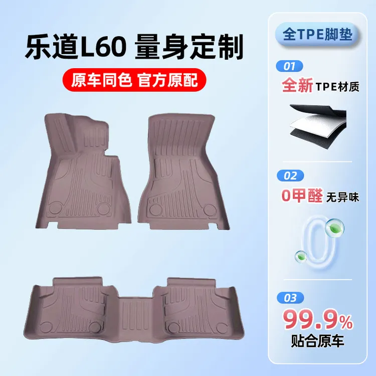 蔚来乐道L60专用tpe环保耐磨防水全包围汽车脚垫罗马羊绒星空地毯