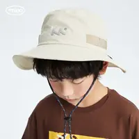 mipo SS24夏装 儿童遮阳帽女童2025新款男童渔夫帽防晒防紫外线