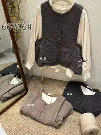 别出新裁66706秋冬个性设计款马甲   衣长57