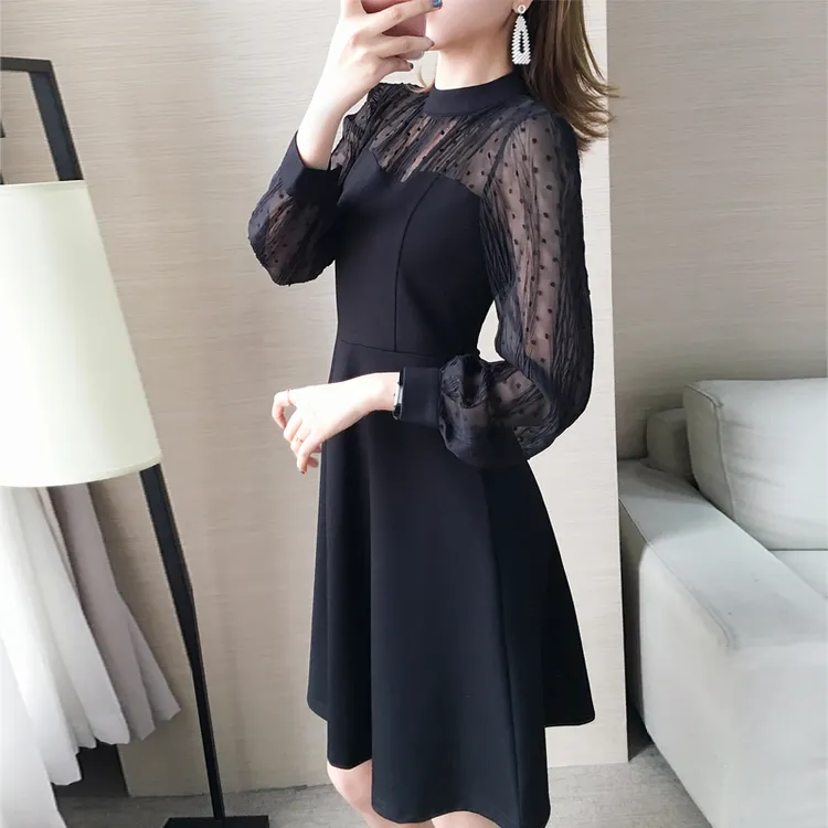 大码性感连衣裙女背心裹胸灯笼袖背带款秋季高腰2025新款显瘦礼服