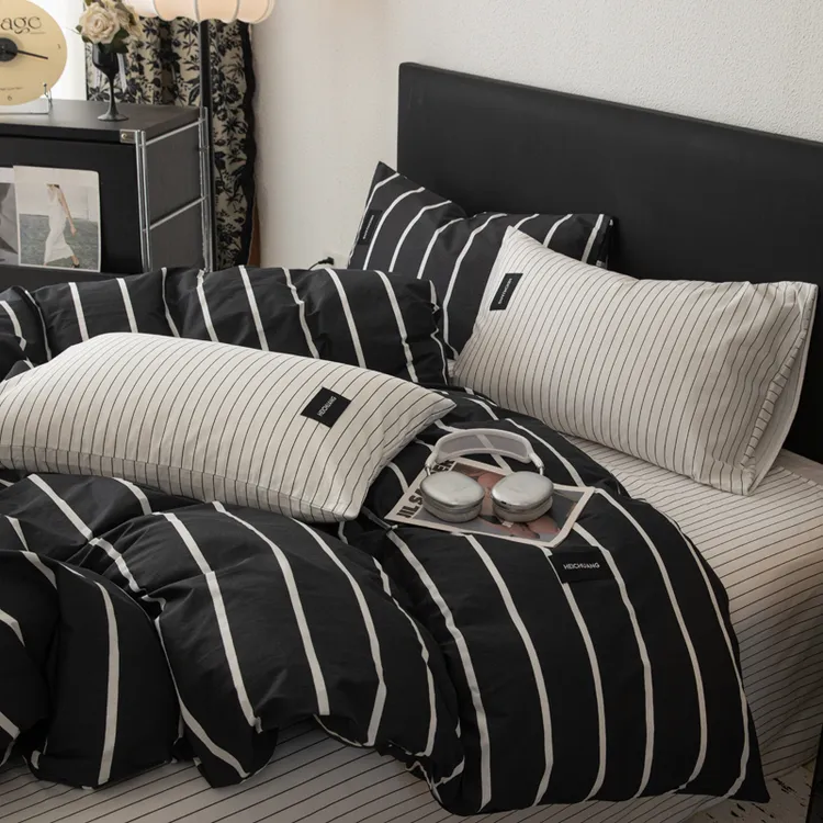 2025新款简约40支13070纯棉全棉四件套 纯棉四件套