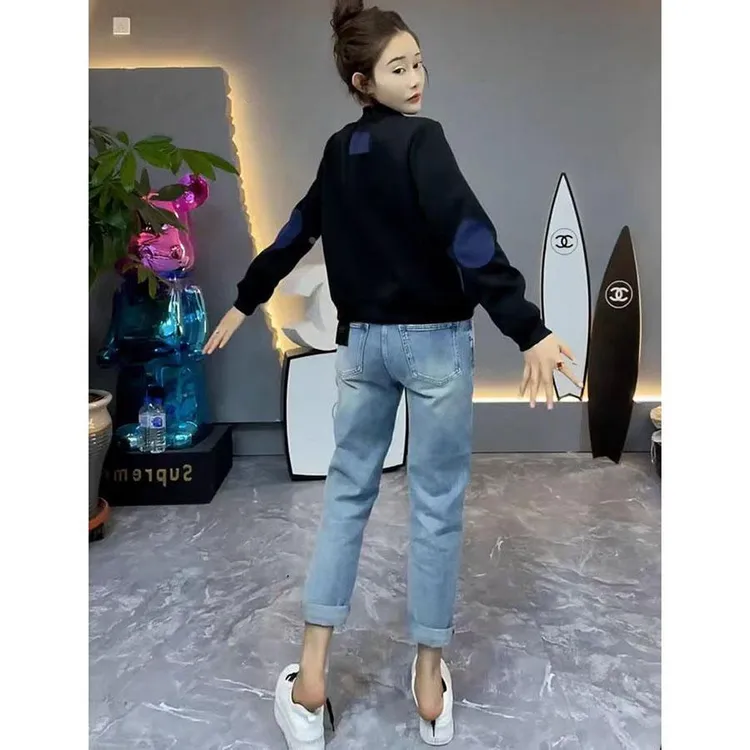 秋季穿搭卫衣短外套女装2025春秋季新款感开衫宽松棒球服女士夹克