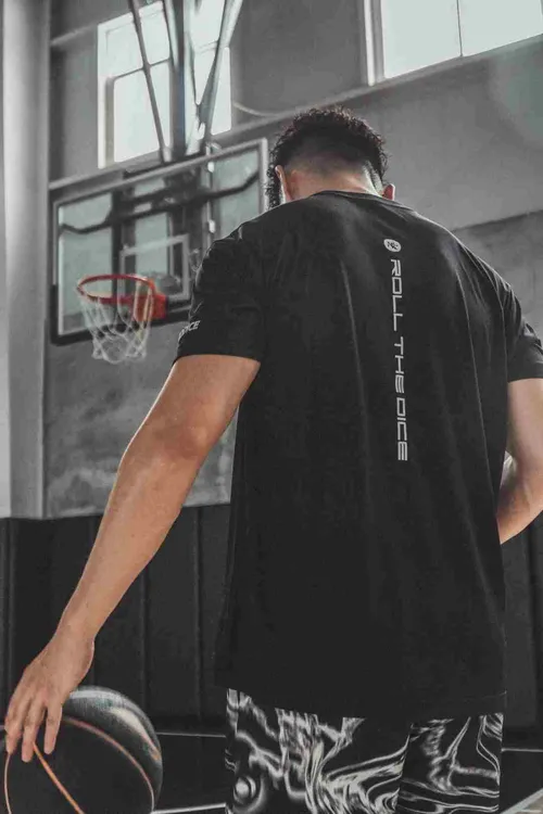 RODICE若道2025夏季新款男士短袖速干T恤圆领半袖休闲运动上衣