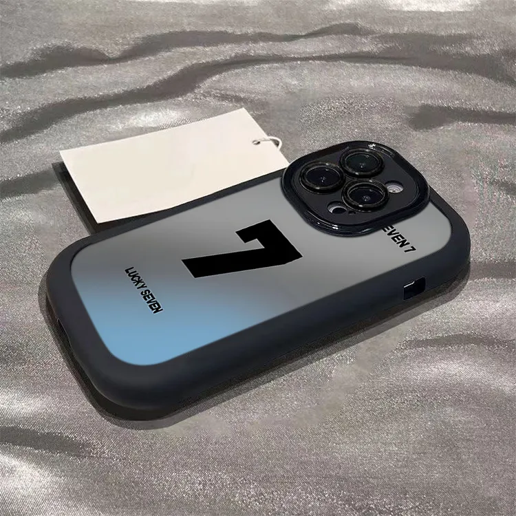 数字7适用iphone17苹果16promax1514手机壳泡芙131211软硅胶