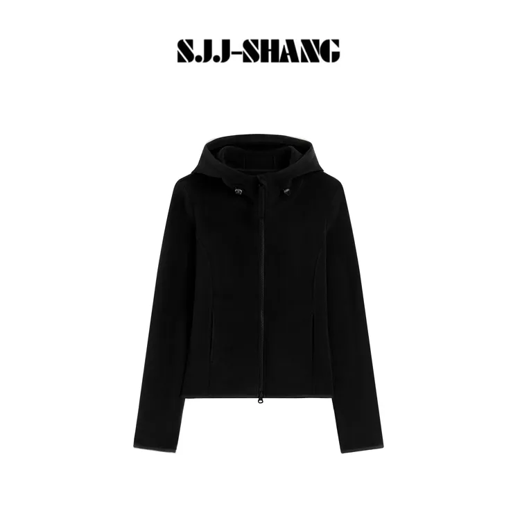 SJJ-SHANG【谧境】极简运动风重磅时尚休闲金拉链短外套q135634p