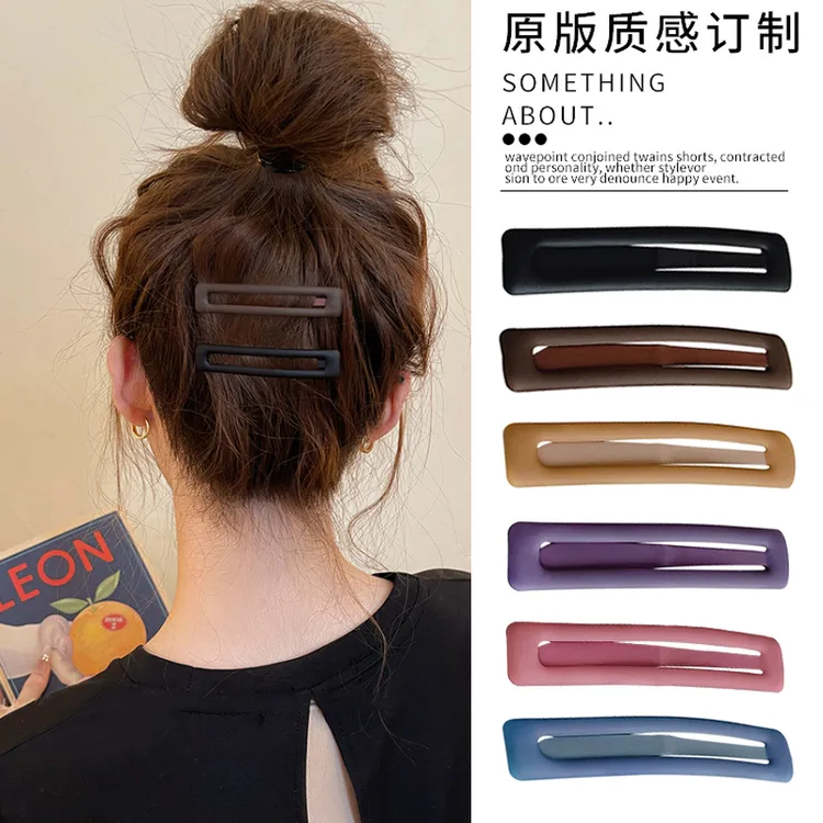 碎发发夹侧边前额女黑色夹子碎发神器2025新款一字夹刘海发卡头饰