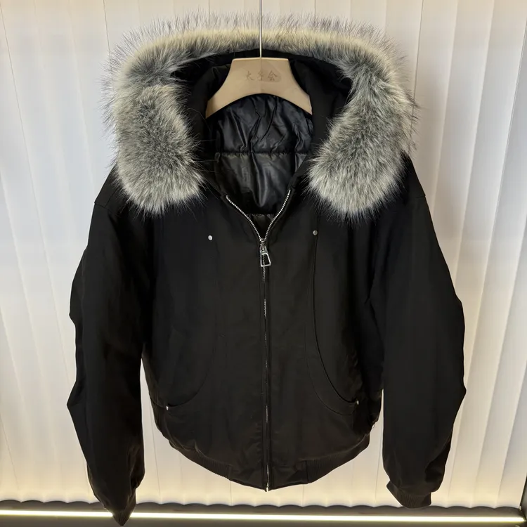 秋冬新款男女同款连帽毛领棉服外套宽松休闲加厚上衣ins网红同款