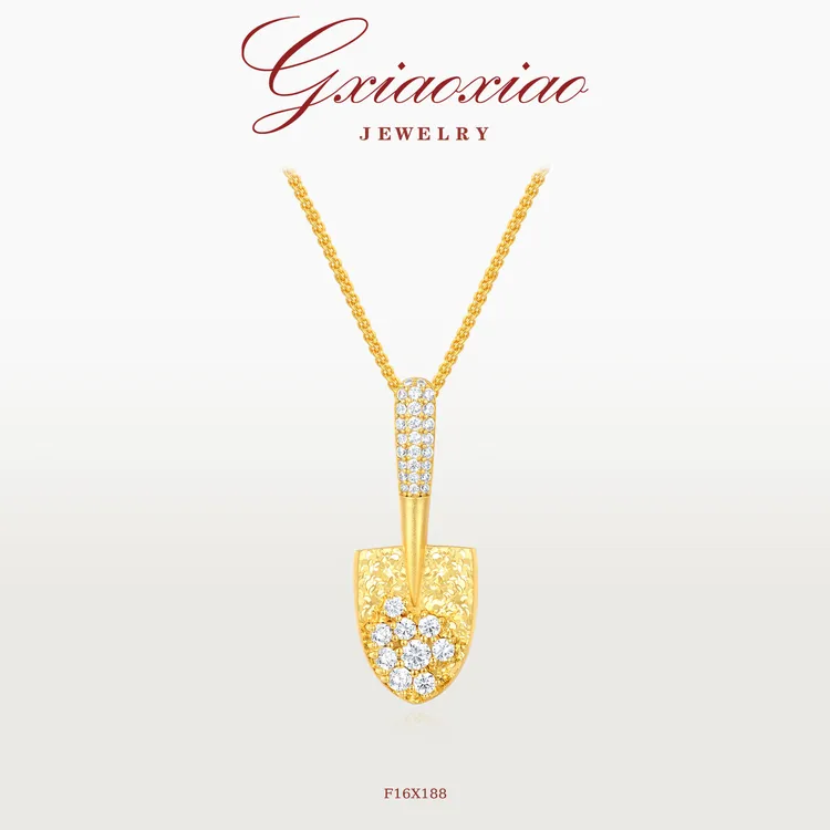 G XIAOXIAO【铲銭花】气质时尚精致小铲铲项链 F16X189新年礼物