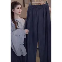 『休闲慵懒J』显瘦设计时尚百搭休闲裤9195