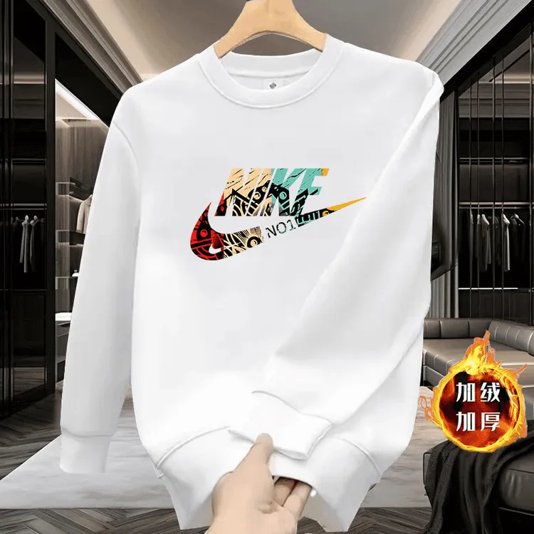 官网正品丨抢完下架丨纯棉卫衣圆领男宽松长袖情侣休闲套头打底衫