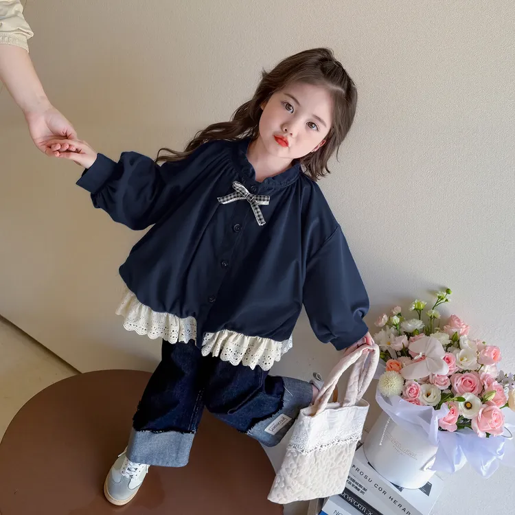花边外套童装儿童女童2025年款衣服秋季宝宝服装宝宝秋装1岁外套