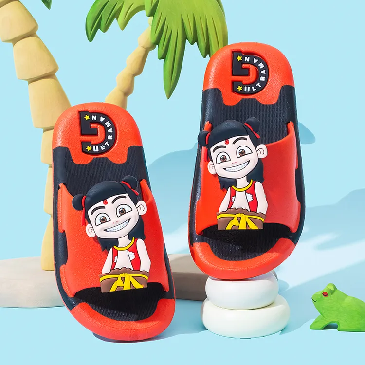儿童拖鞋男童哪吒敖丙夏季防滑软底家居室内中大童3-12男孩凉拖鞋