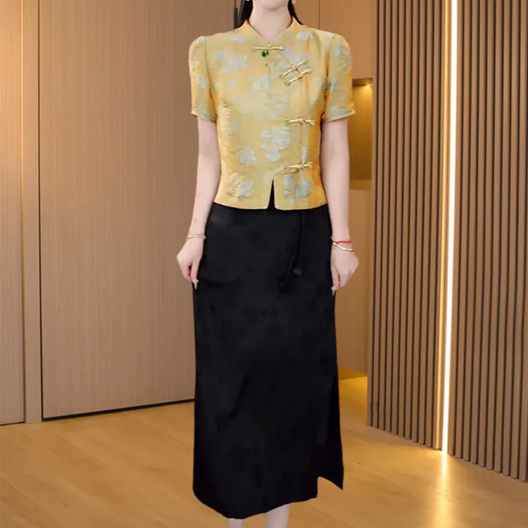 【可蓓儿】国风连衣裙2025新款今年流行十三行高端大气上档次两件套