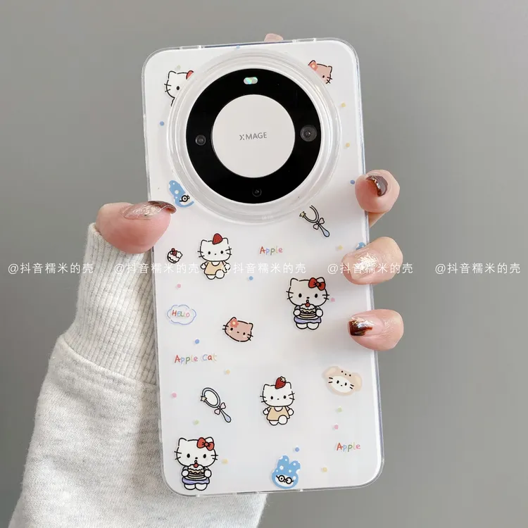 IMD奶油壳适用华为mate70pro/60/50/40/30苹果17promax小猫手机壳