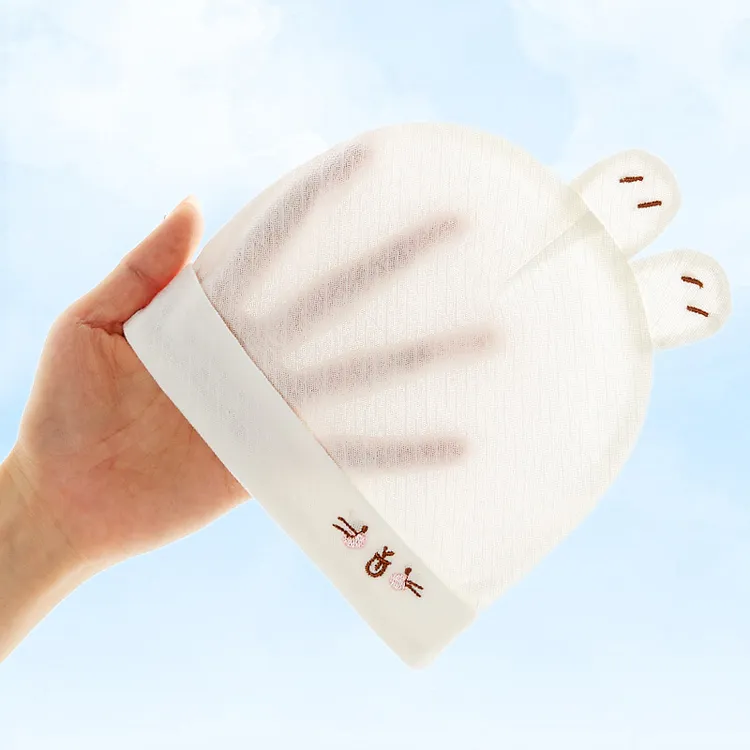 戴维贝拉【断码】季款0-3个月初生幼儿宝宝春秋纯棉无骨新生儿胎帽