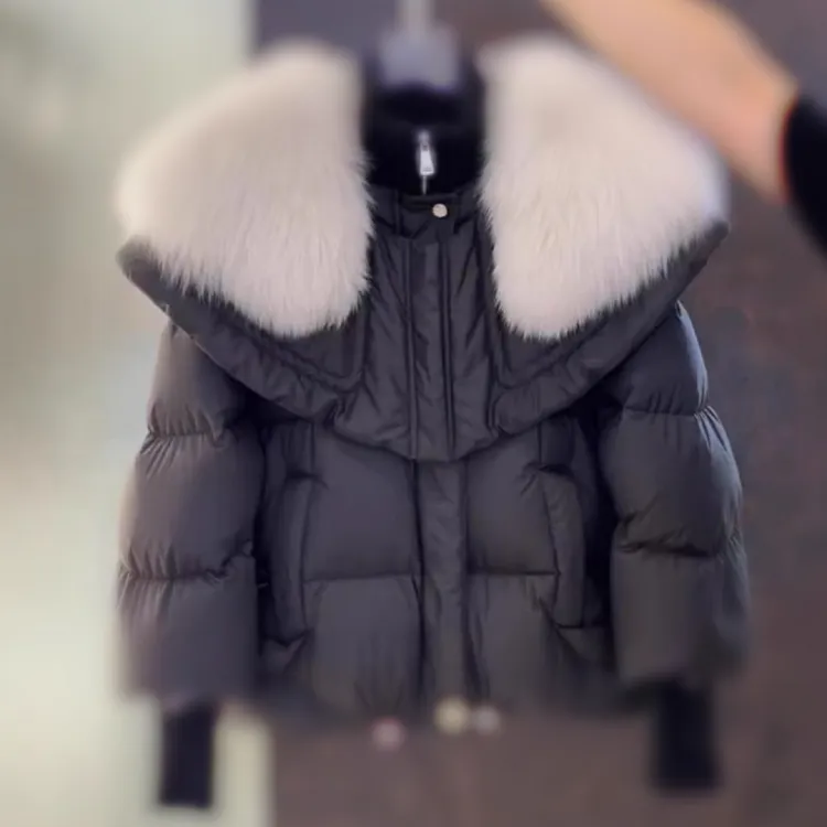 新款时尚减龄气质短款棉服棉袄外套百搭