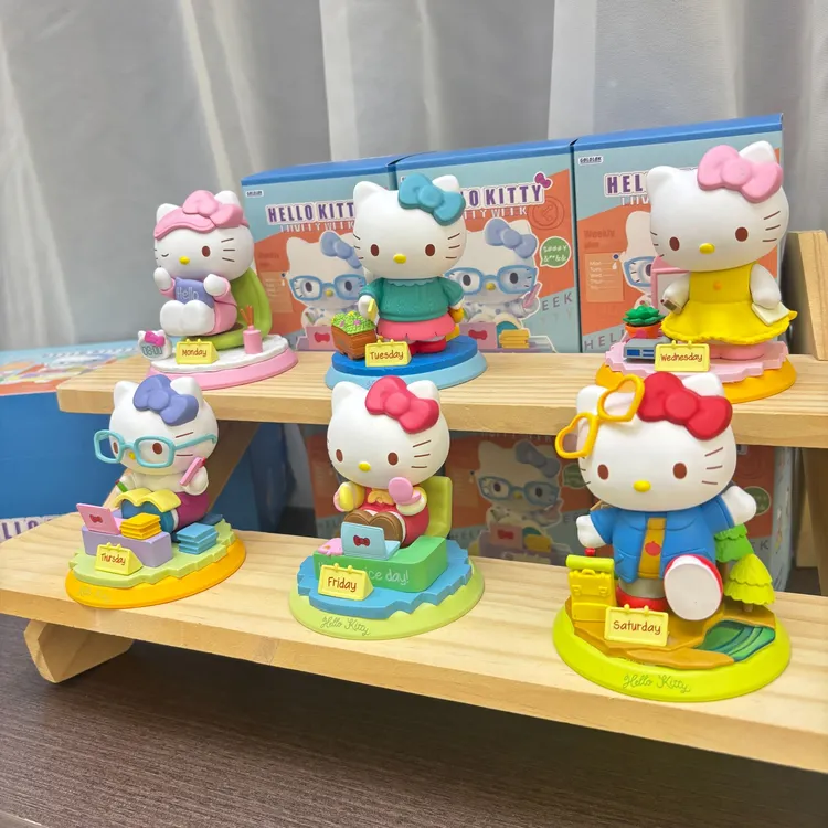 正品小红书hellokitty盲盒潮玩男女朋友生日礼物公仔玩具桌面摆件
