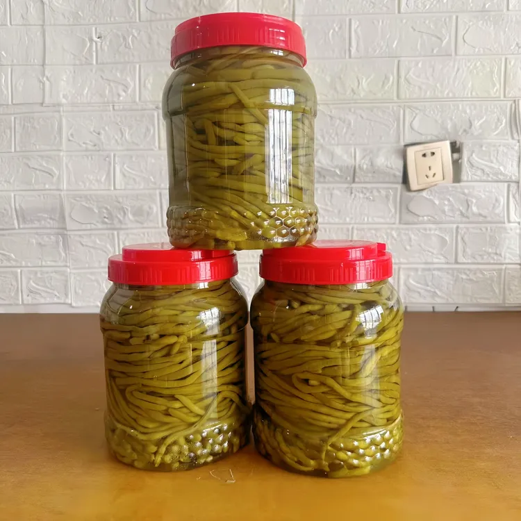 农家泡豇豆安徽六安霍山酸豆角下饭菜老坛泡制腌制咸菜桶装泡辣椒