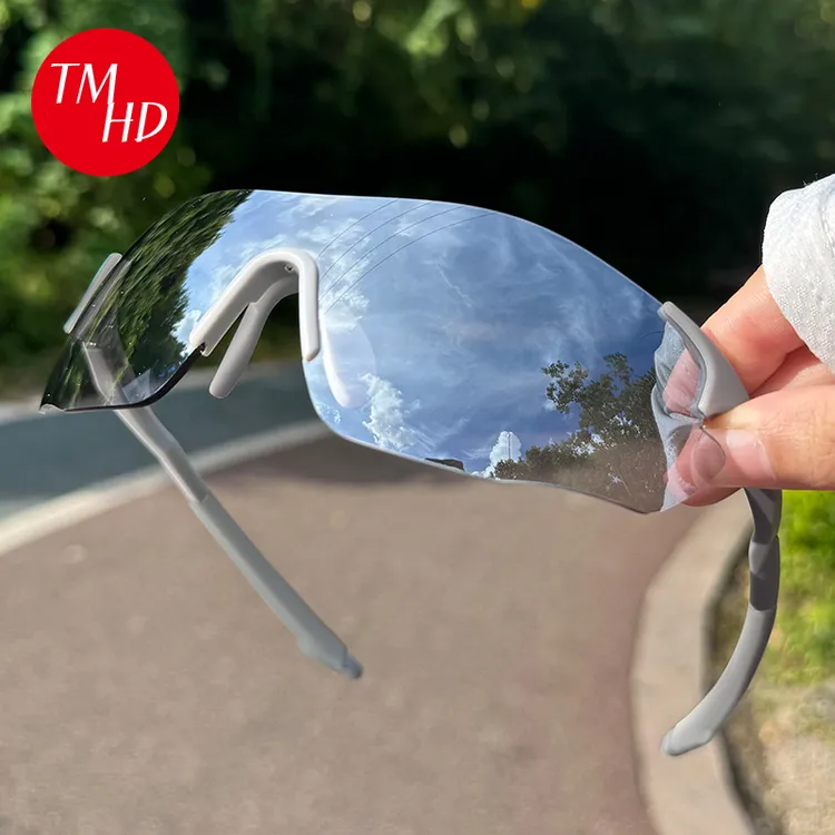 TMHD全天候防紫外线跑步马拉松透明变色炫彩太阳镜骑行防风护目镜商品图