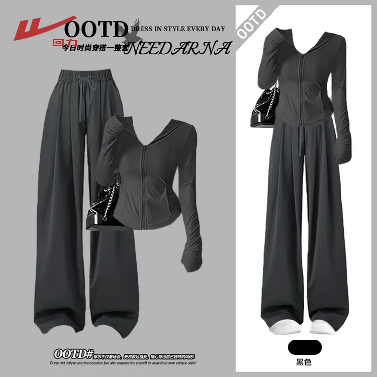 回力防晒衣套装女款2025新款夏季防紫外线防晒服冰丝裤子两件套装