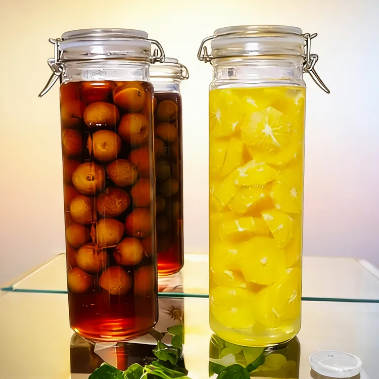 喜碧4斤装玻璃密封罐泡酒瓶泡菜坛子玻璃瓶玻璃瓶密封罐专用泡酒