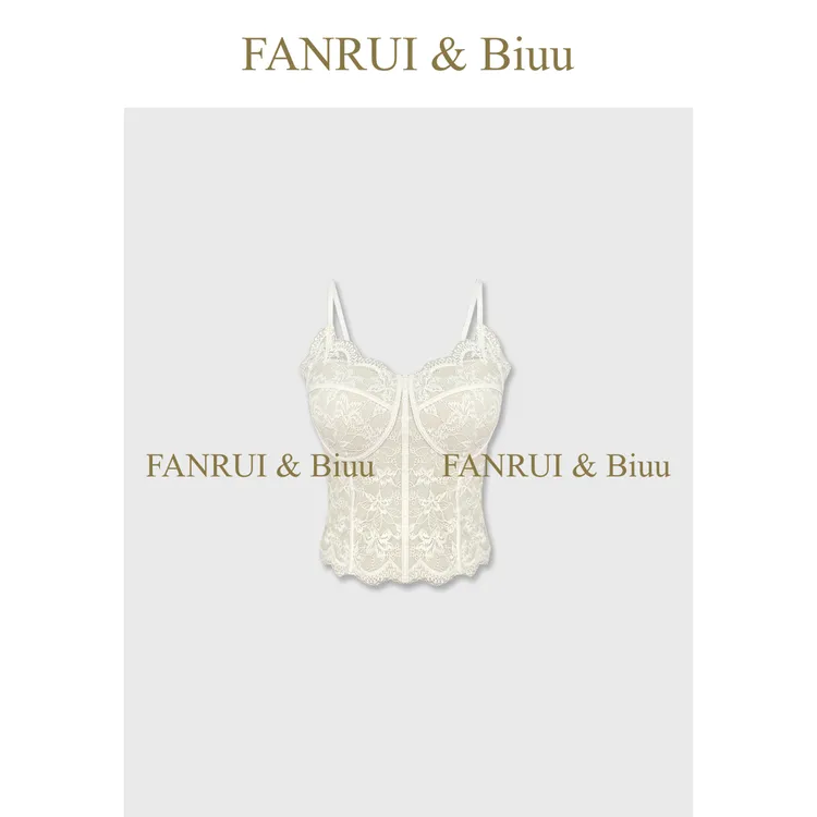FANRUI/泛芮 「绘影甜心」时髦蕾丝边肌理感纯欲百搭背心吊带B19839