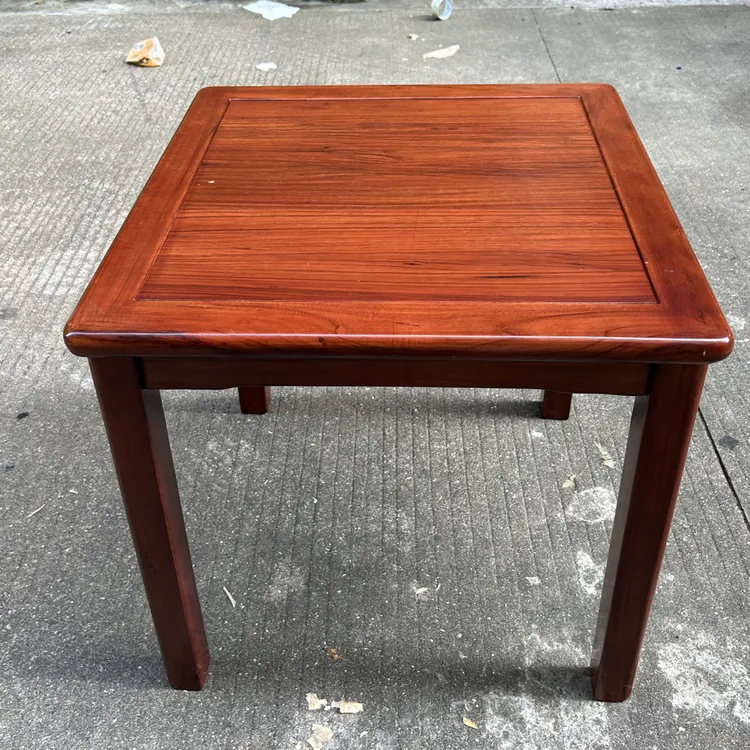 乌金木榫卯结构小饭桌新中式家用古典两用正方形四方桌方几