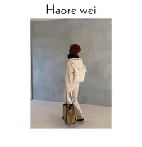 Haore Wei（排骨套装）排骨显瘦羽绒卫衣+加绒加厚休闲裤套装