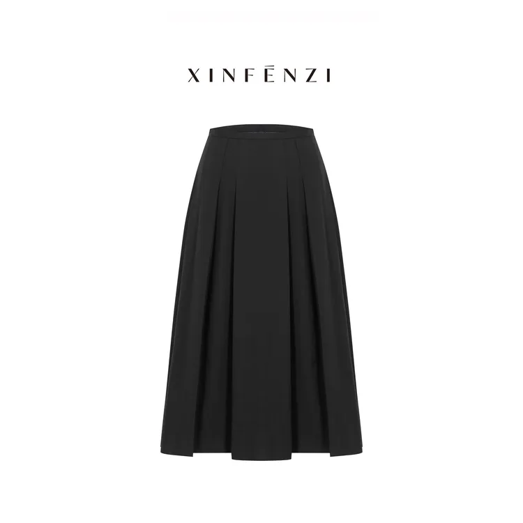 【雅韵百褶】XINFENZI 时髦高级轻奢款百褶裙 FSK36557