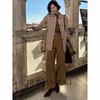 BUWANJUST【镇店裤王】定制省心穿搭配腰带斜纹精梳棉休闲裤B757