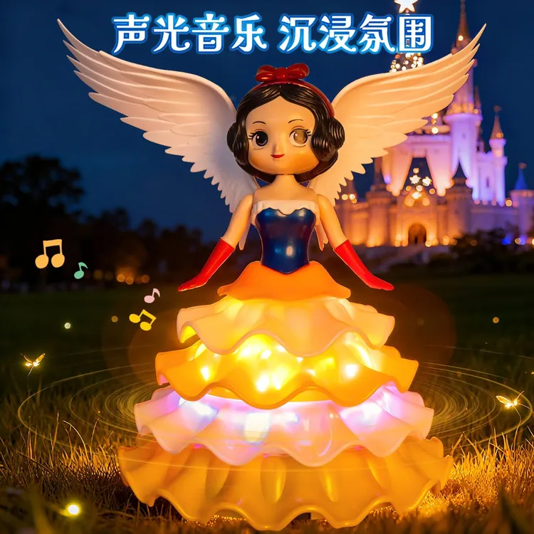 儿童会跳舞的爱莎公主玩具电动旋转白雪小女孩子生日礼物2025新款