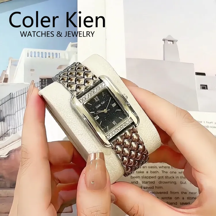 ColerKien【璀璨满天星】送女友送老婆爆款百搭防水方形时尚手表女