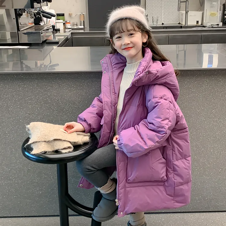 YeeHoO英氏【断码】女童冬装羽绒服2026新款洋气小女孩冬季白鸭绒