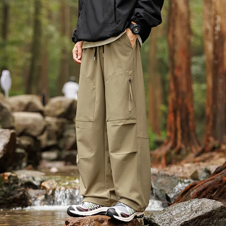 大码工装裤男款秋冬季加绒冲锋裤休闲裤加肥加大裤子胖子伞兵男裤